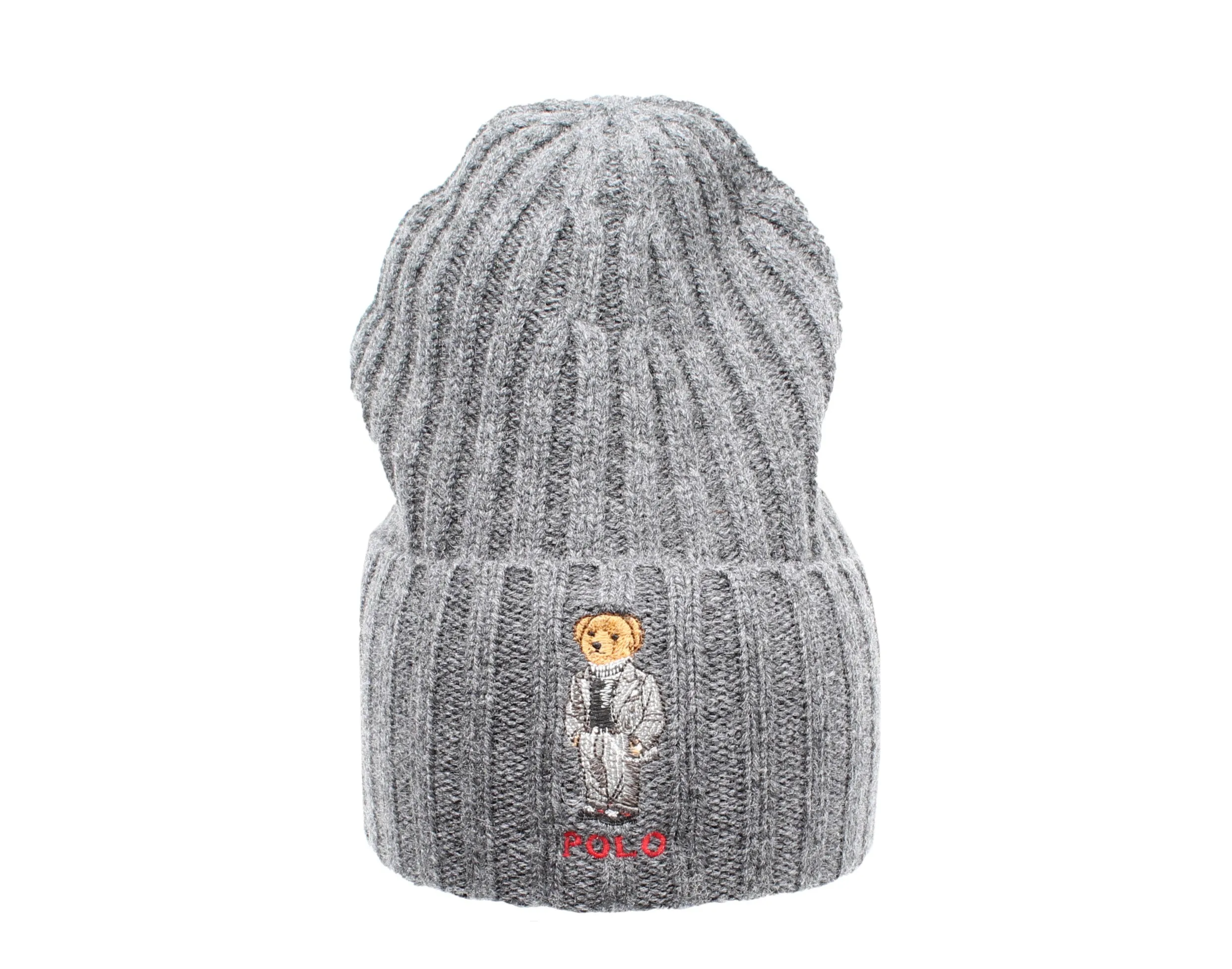 Polo Ralph Lauren Polo Bear Chalk-Stripe Knit Cuffed Hat