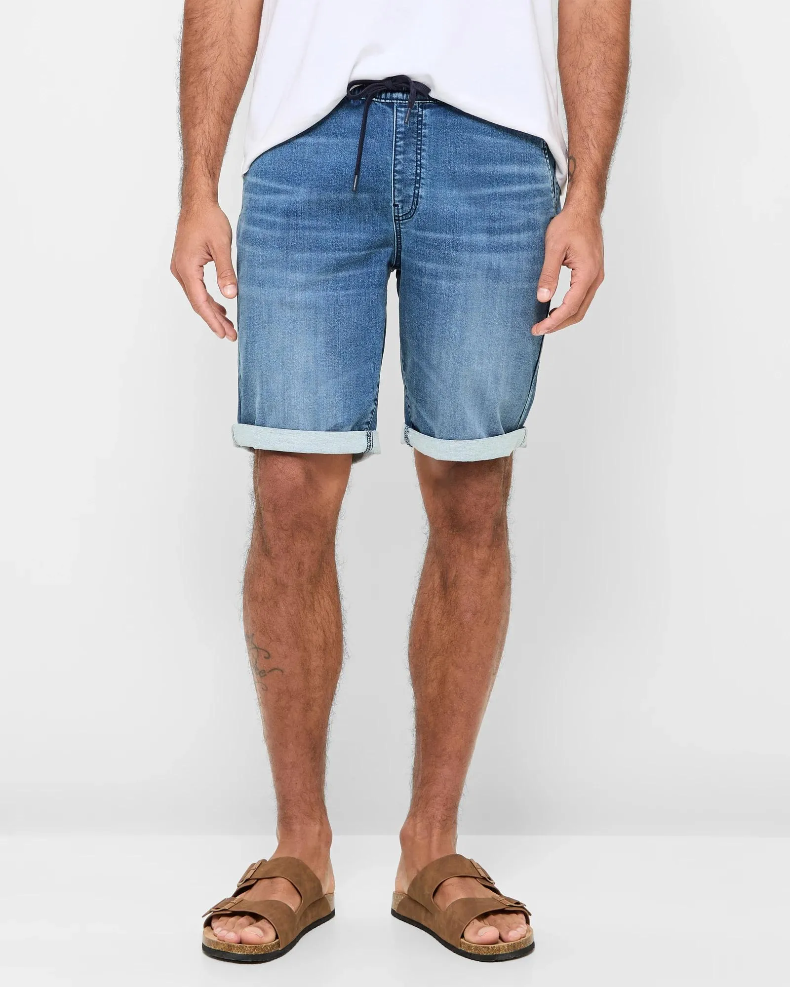 popular  Knit Denim Shorts