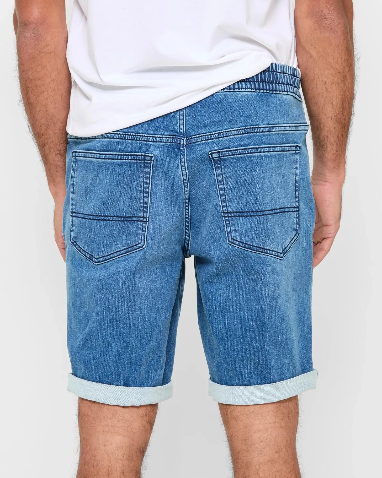 popular  Knit Denim Shorts