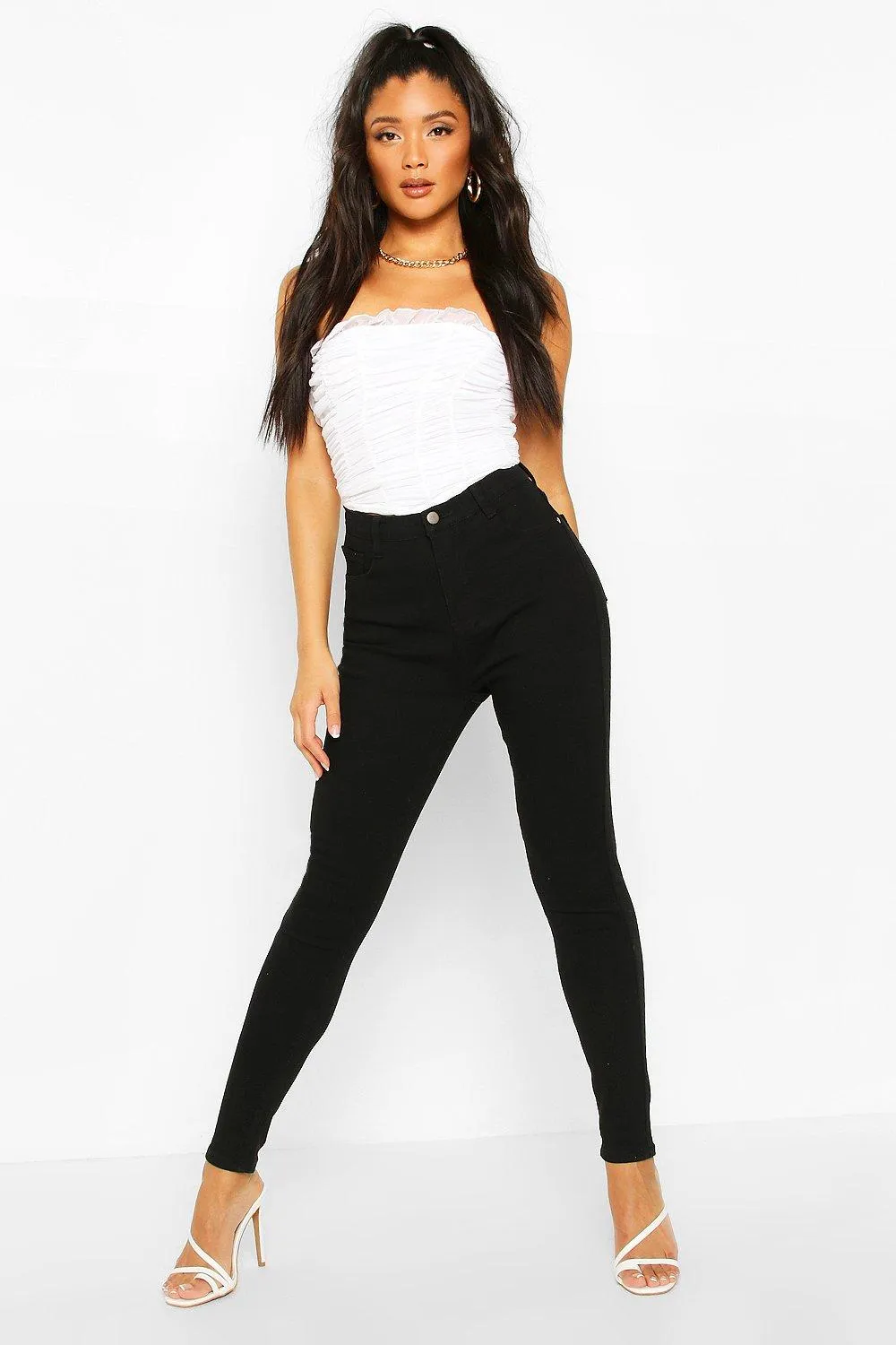 Power Stretch High Waist Skinny Jeans