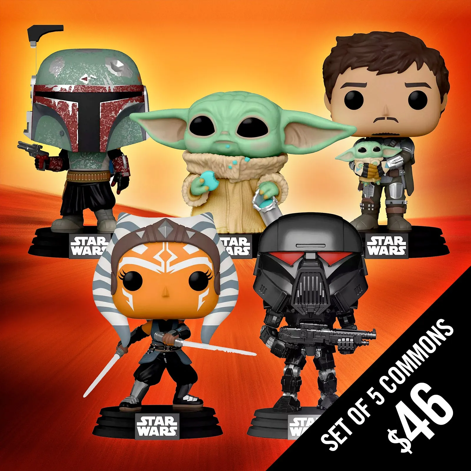 Pre-Order: Funko Pop! The Mandalorian S3 (Set of 5 Commons)