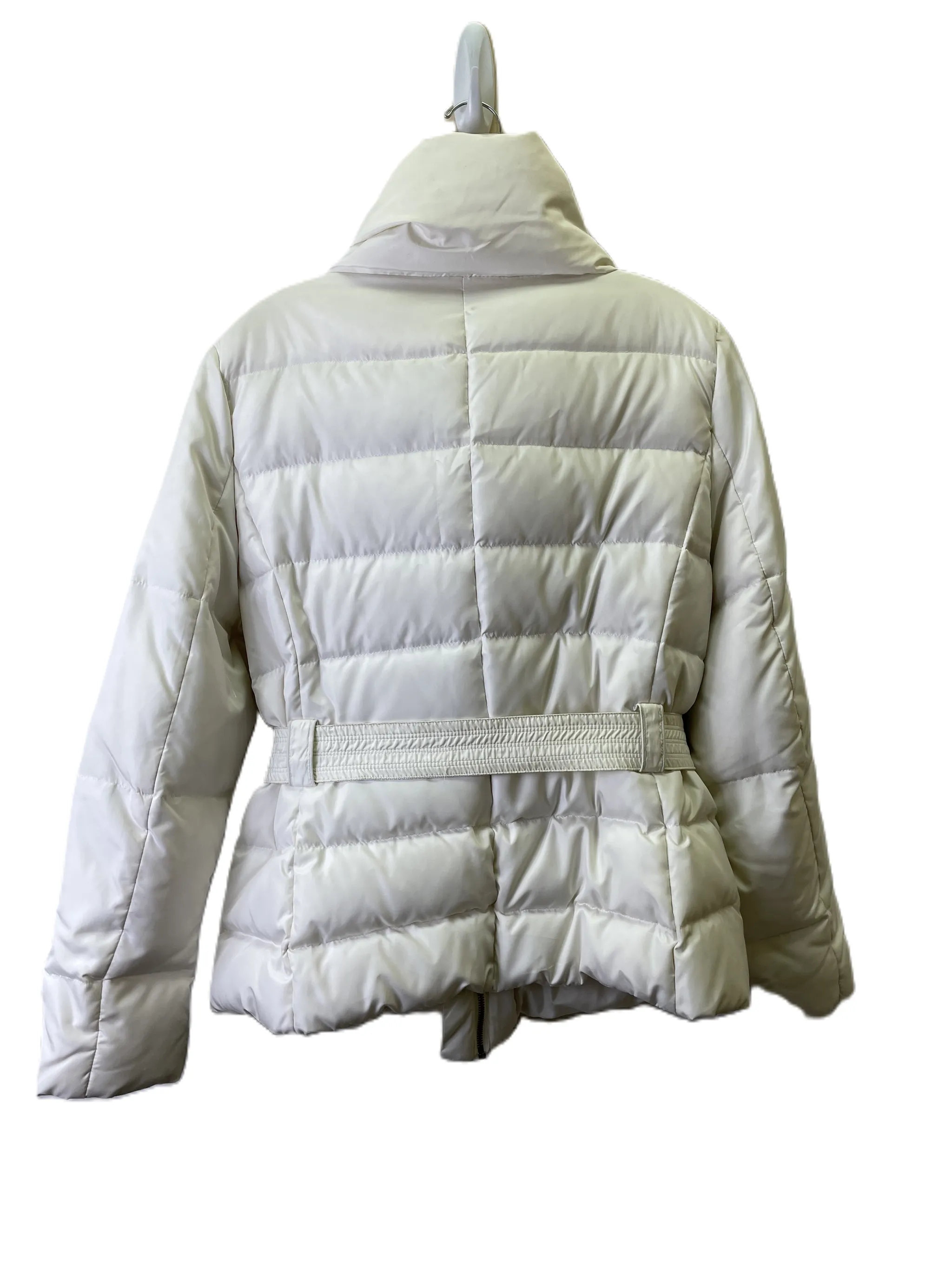 Puffer Coat Quilted By New York And Co In White, Size L