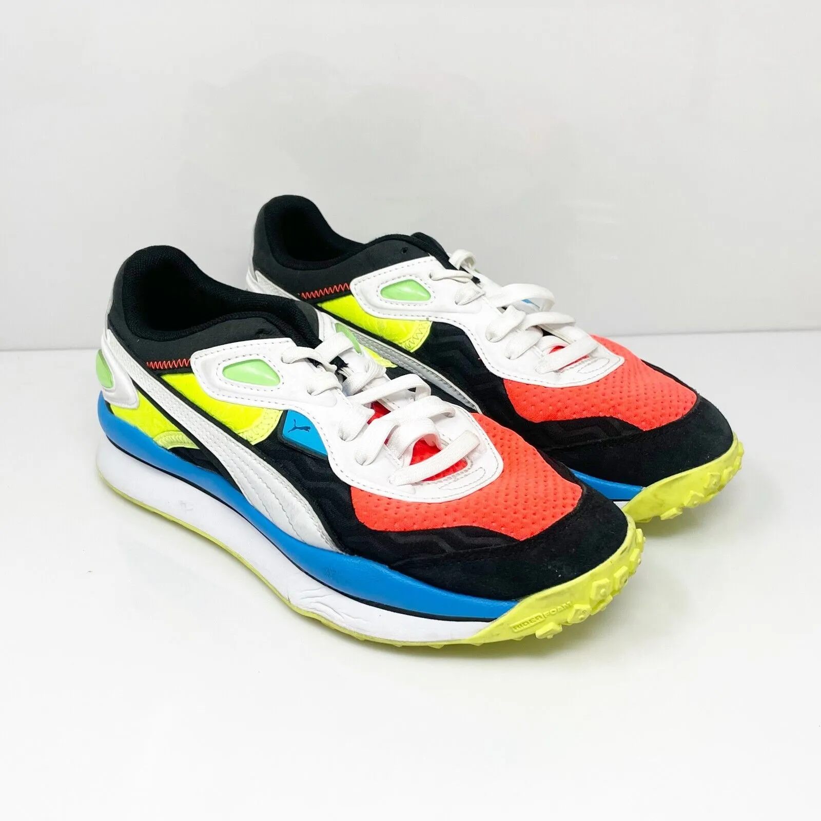 Puma Boys Street Rider Bizerk 375112-01 Multicolor Running Shoes Sneakers Sz 7C