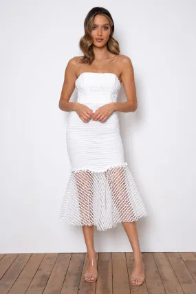 White Quinn Midi Dress