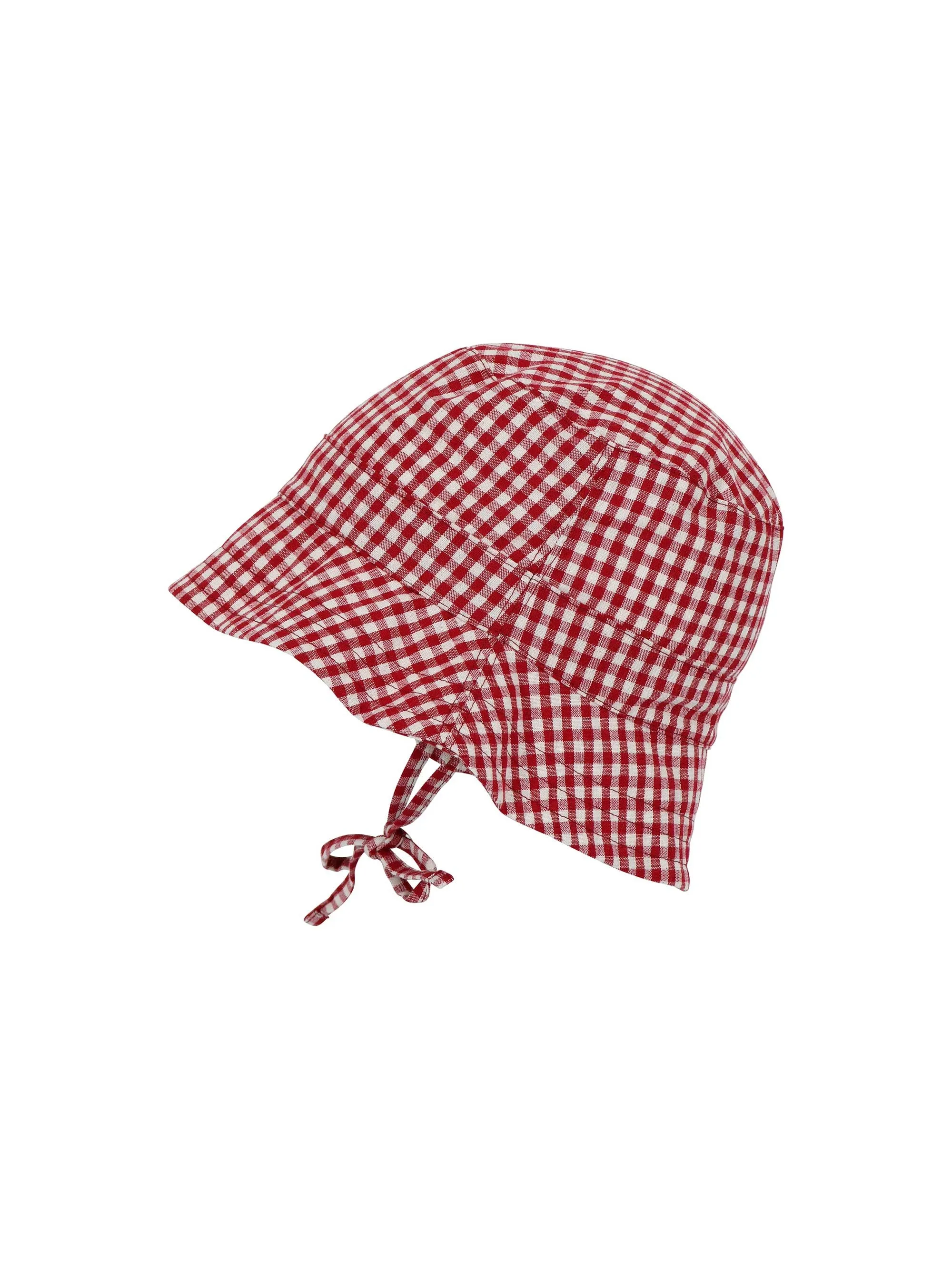 Red Checkered Bucket Hat