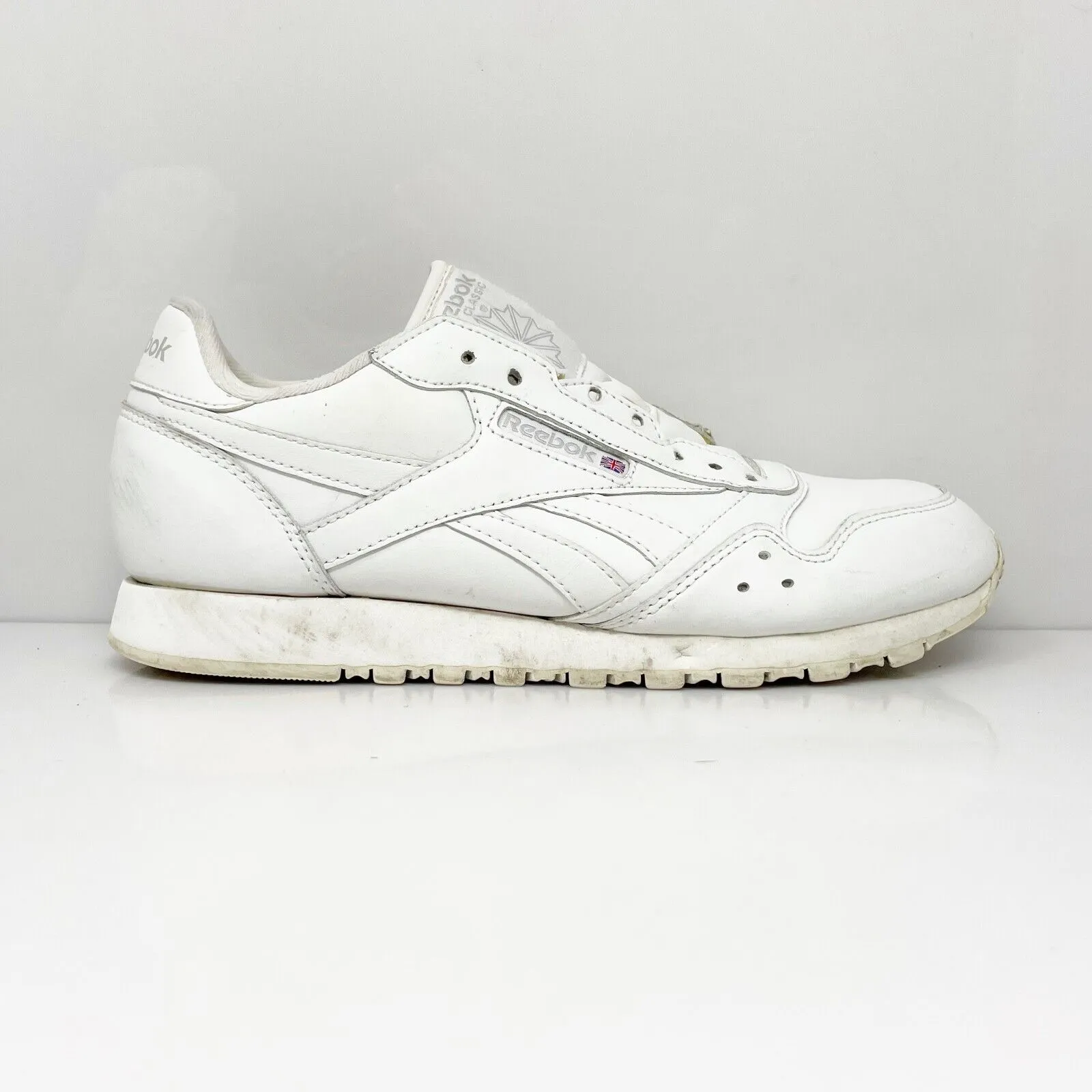 Reebok Womens Classic 1-162634 White Casual Shoes Sneakers Size 7.5