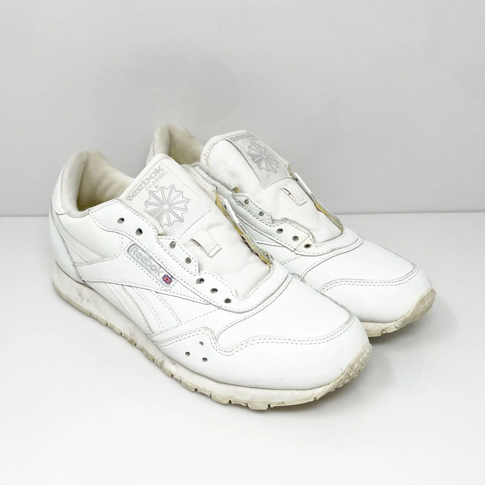 Reebok Womens Classic 1-162634 White Casual Shoes Sneakers Size 7.5