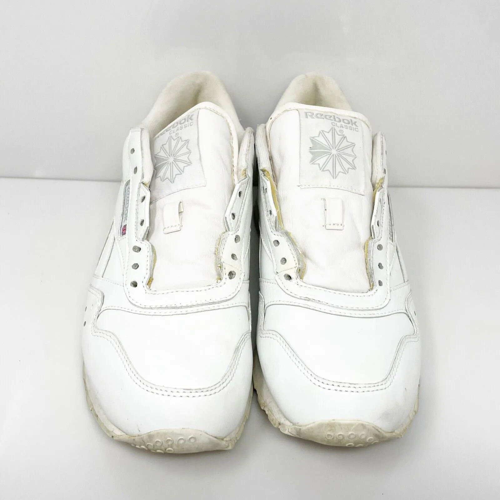 Reebok Womens Classic 1-162634 White Casual Shoes Sneakers Size 7.5