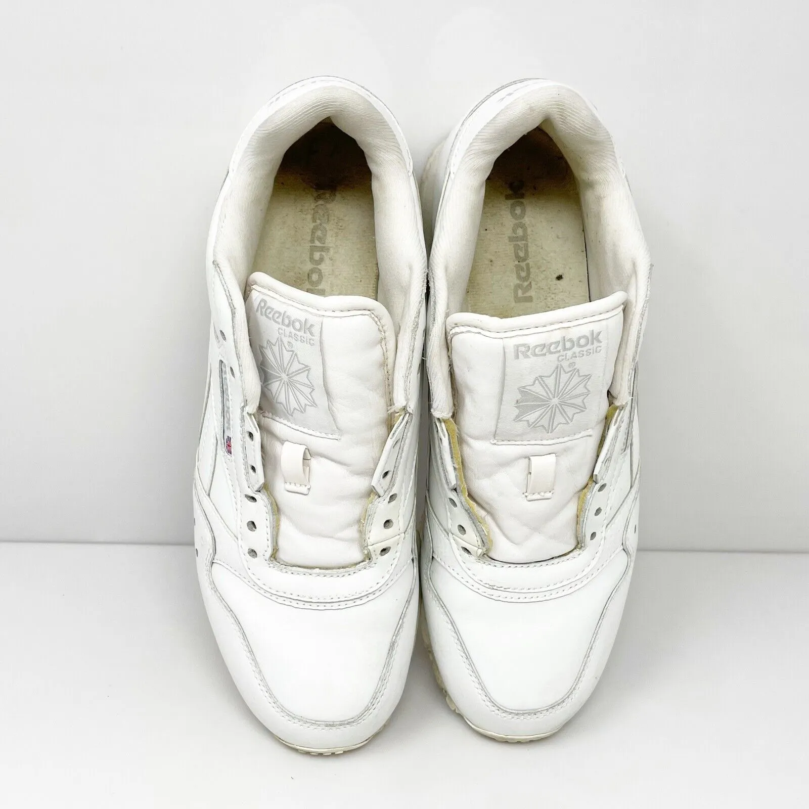 Reebok Womens Classic 1-162634 White Casual Shoes Sneakers Size 7.5