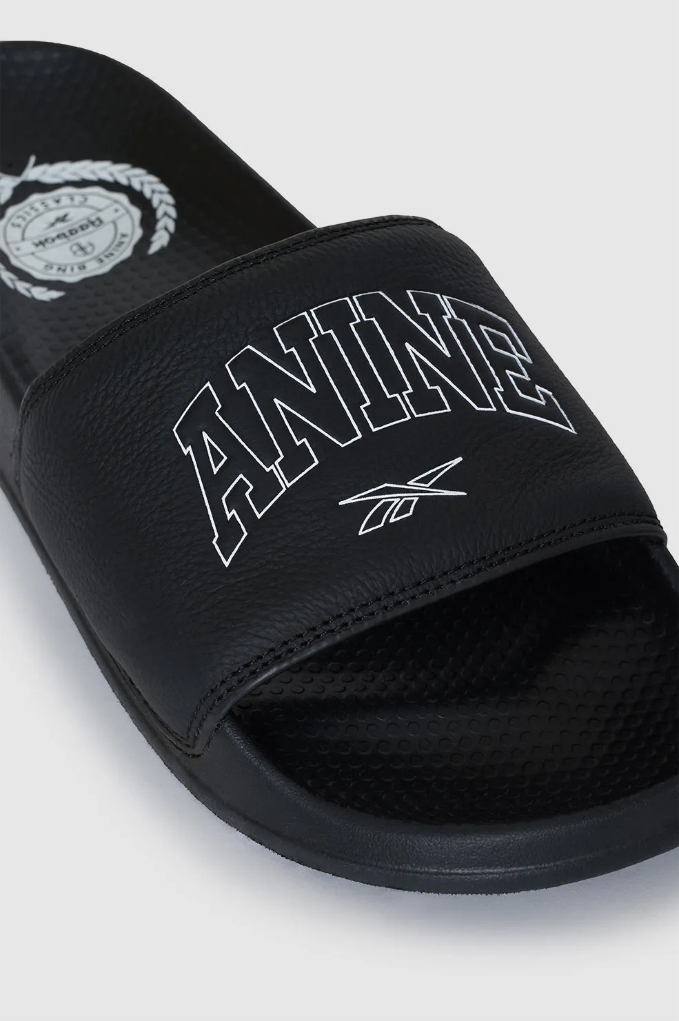 Reebok x ANINE BING Classic Slides - Black White