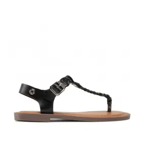 Refresh 79421 Sandali Donna Infradito Flat Nero