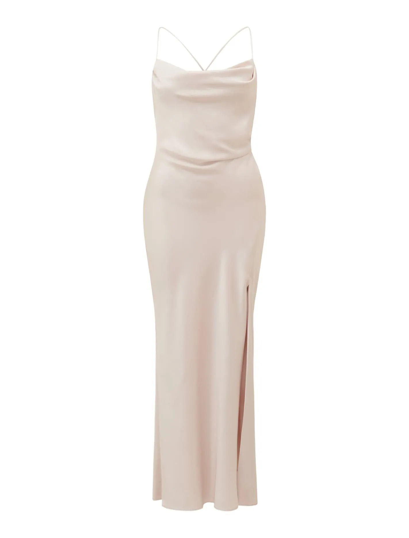 Remy Tie-Back Satin Maxi Dress