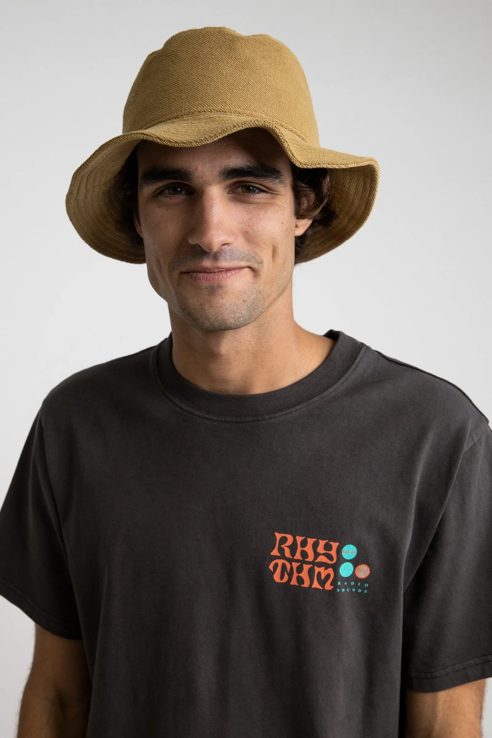 Reverse Terry Bucket Hat Sand