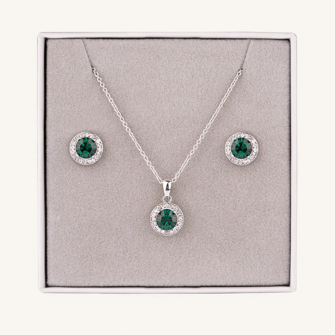 RG001- Emerald Stone Gift Set - D&X London