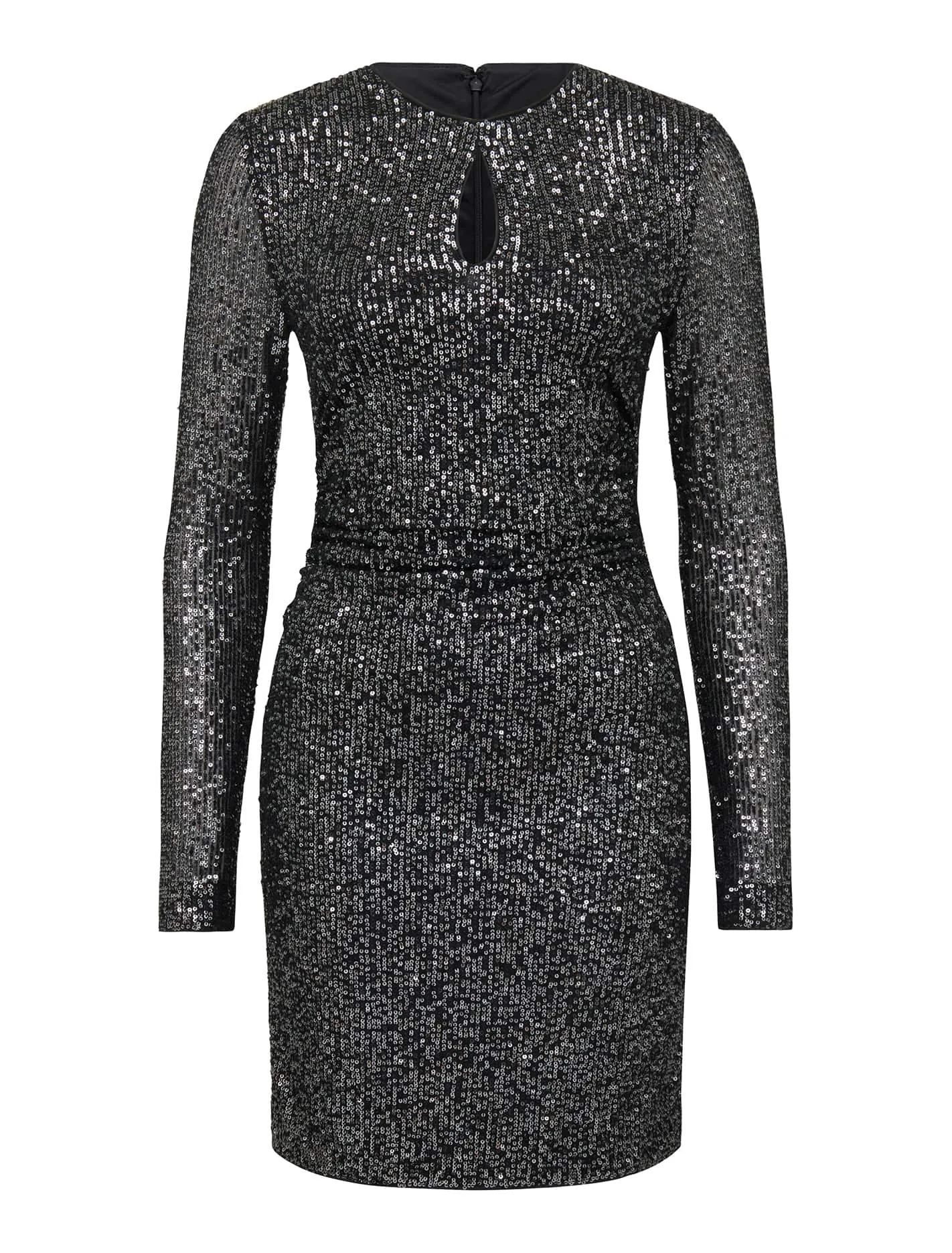 Robin Sequin Long-Sleeve Mini Dress