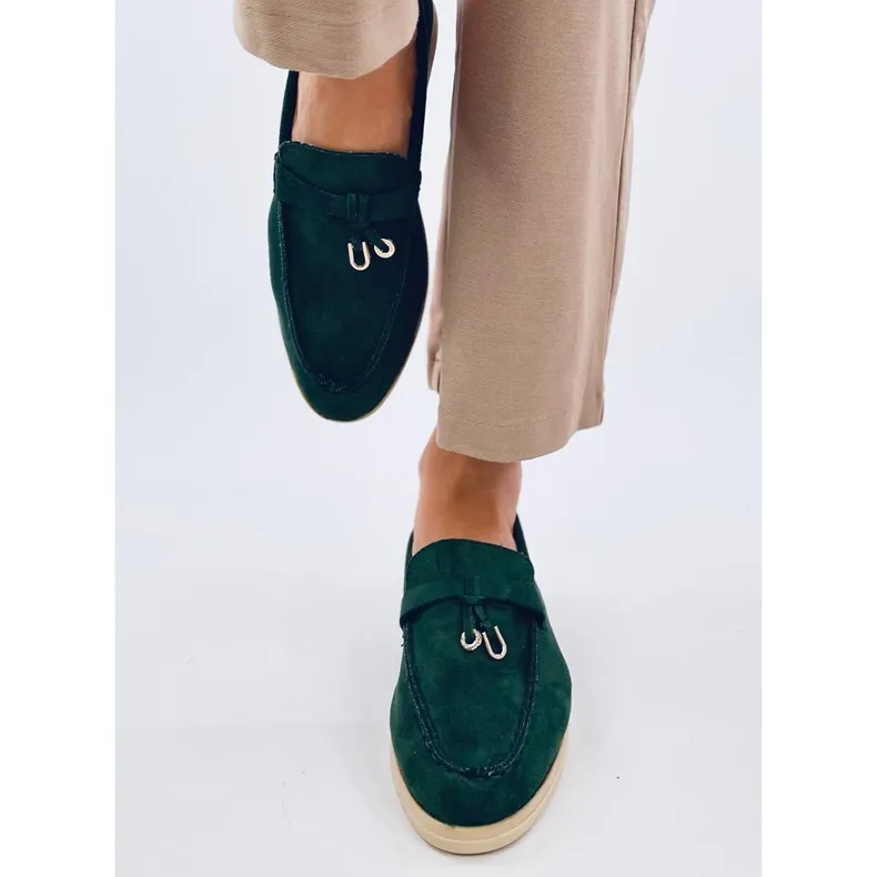 Robins Green soft suede moccasins