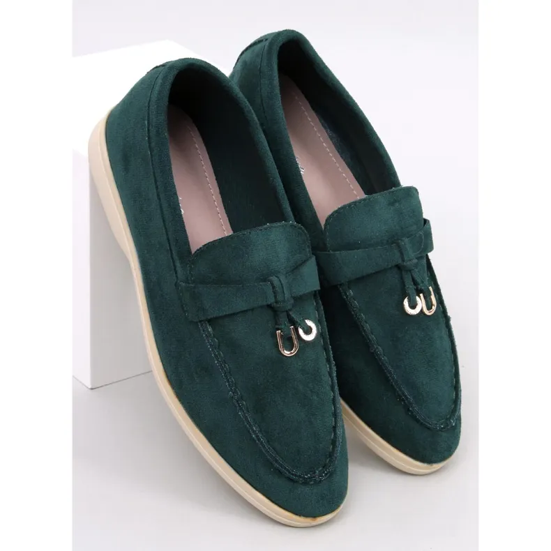 Robins Green soft suede moccasins