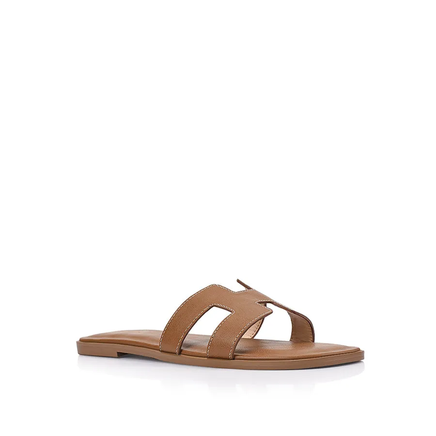 Sandra Casual Slides - Tan