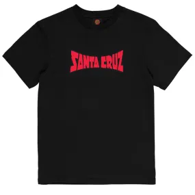 Santa Cruz Youth T-Shirt with Check Hand Print for Crew Neck