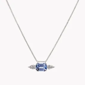 Sapphire Diamond Pendant Blue Ice