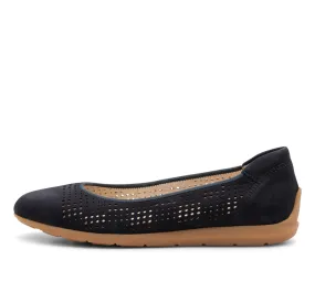 Sarah Perf Women's Comfort Ballet Flat - Navy 02