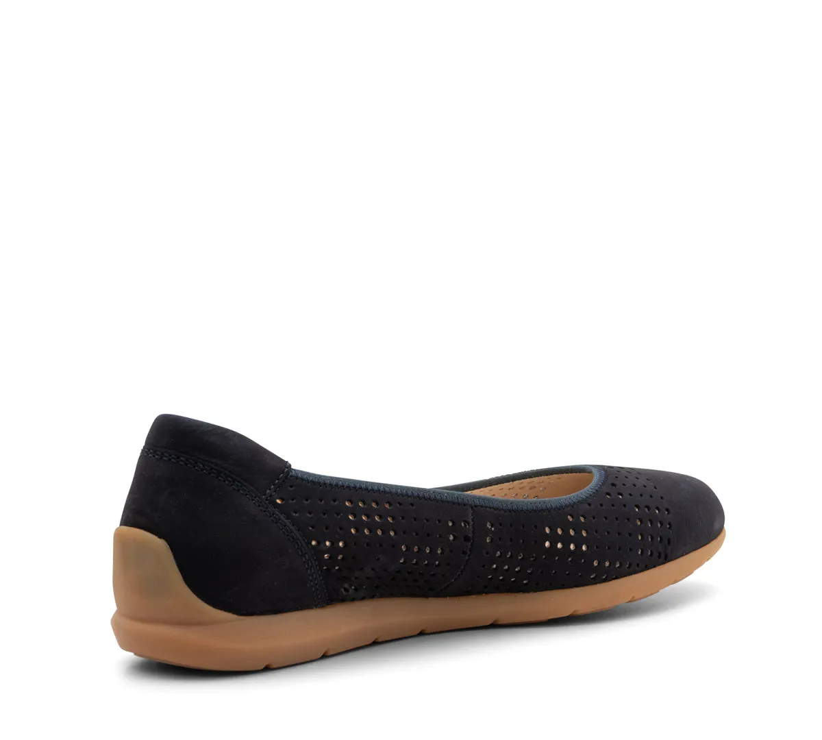 Sarah Perf Women's Comfort Ballet Flat - Navy 02