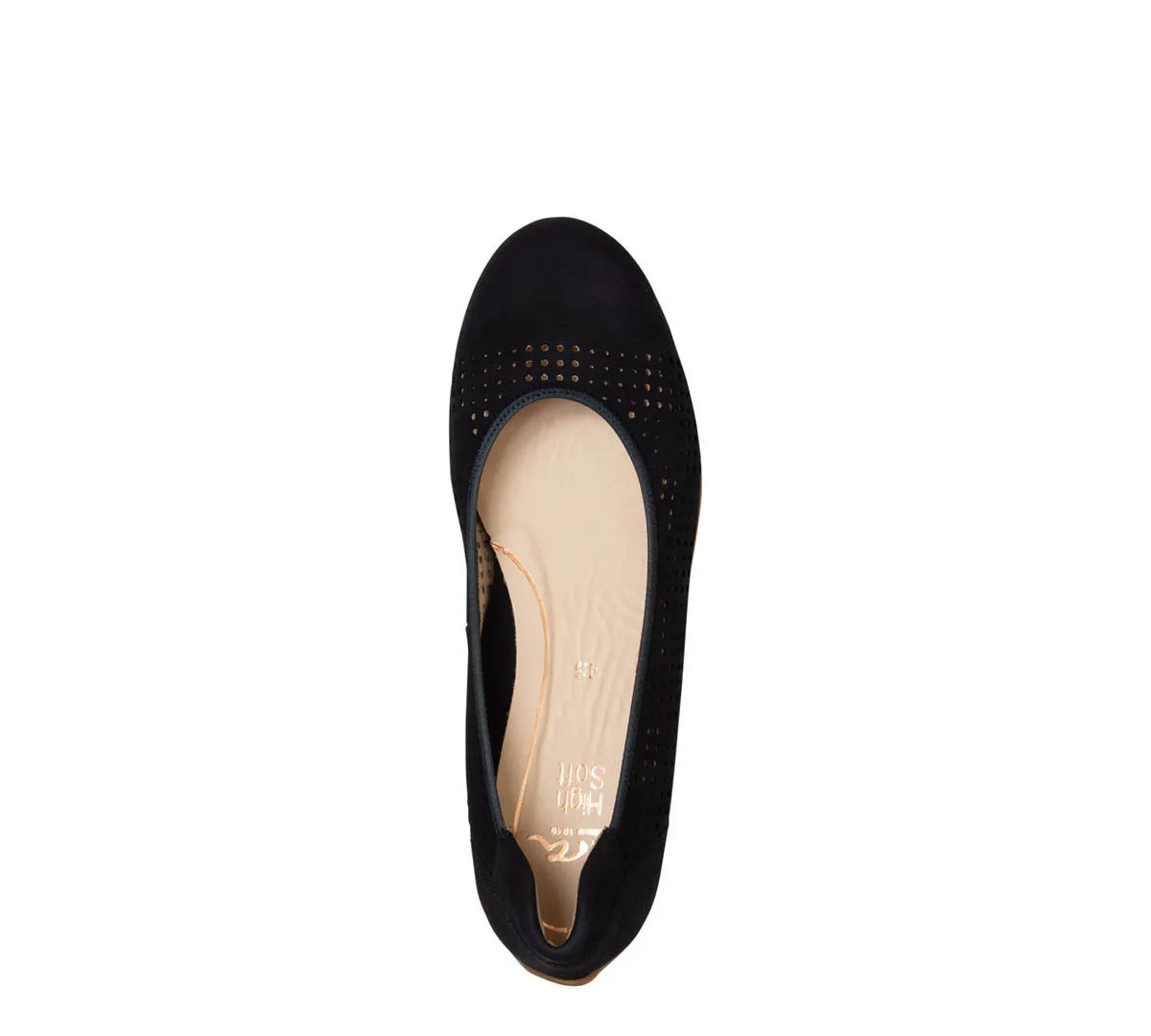 Sarah Perf Women's Comfort Ballet Flat - Navy 02