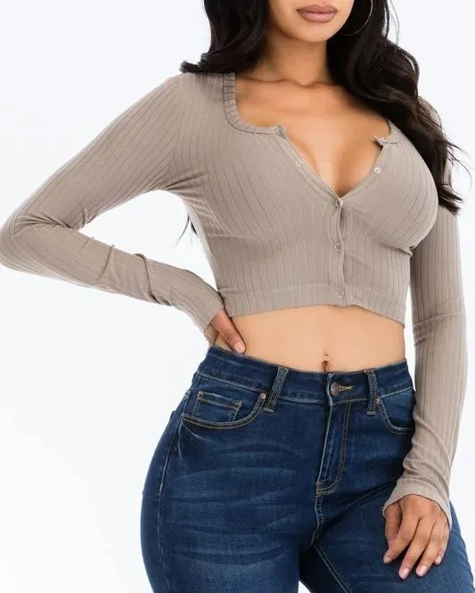 Savanna Ribbed Crop Top