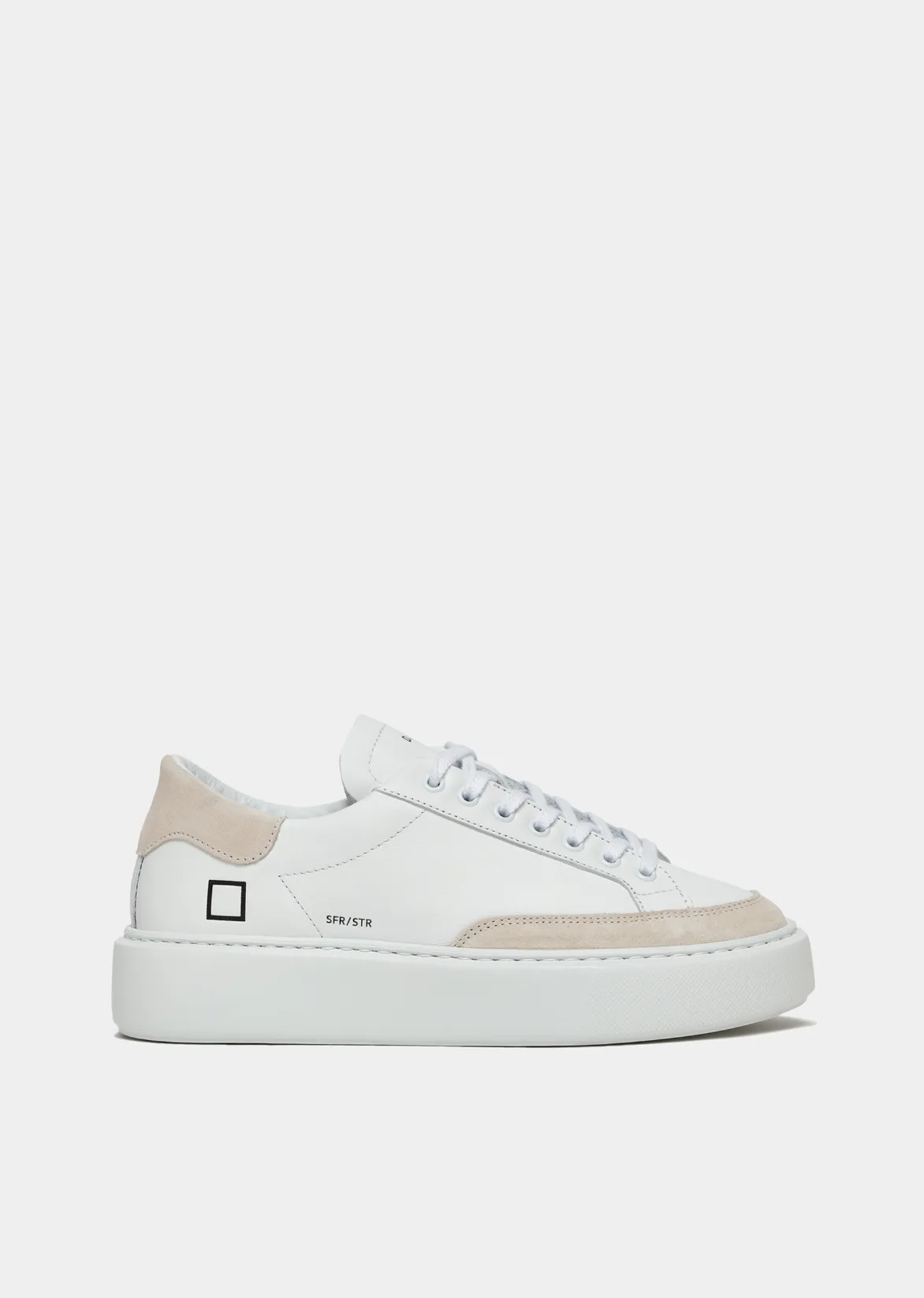 Sfera Calf Sneakers - White-Beige