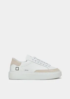 Sfera Calf Sneakers - White-Beige