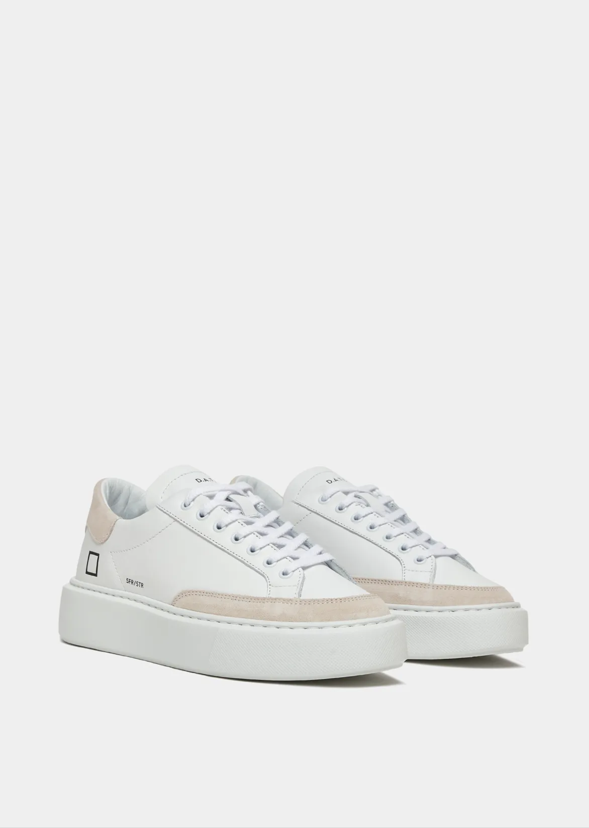 Sfera Calf Sneakers - White-Beige