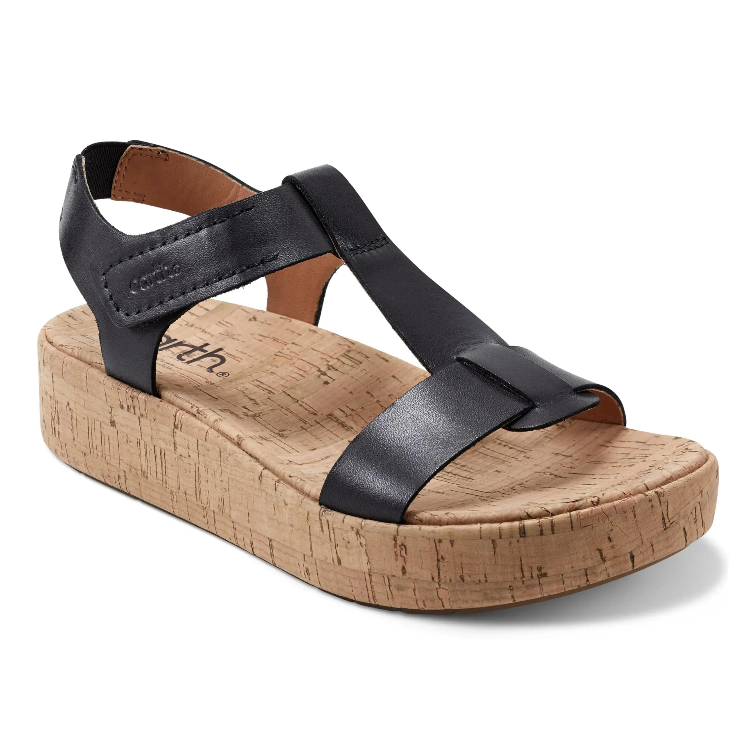 Shari Sqaure Toe Platform Casual Wedge Sandals