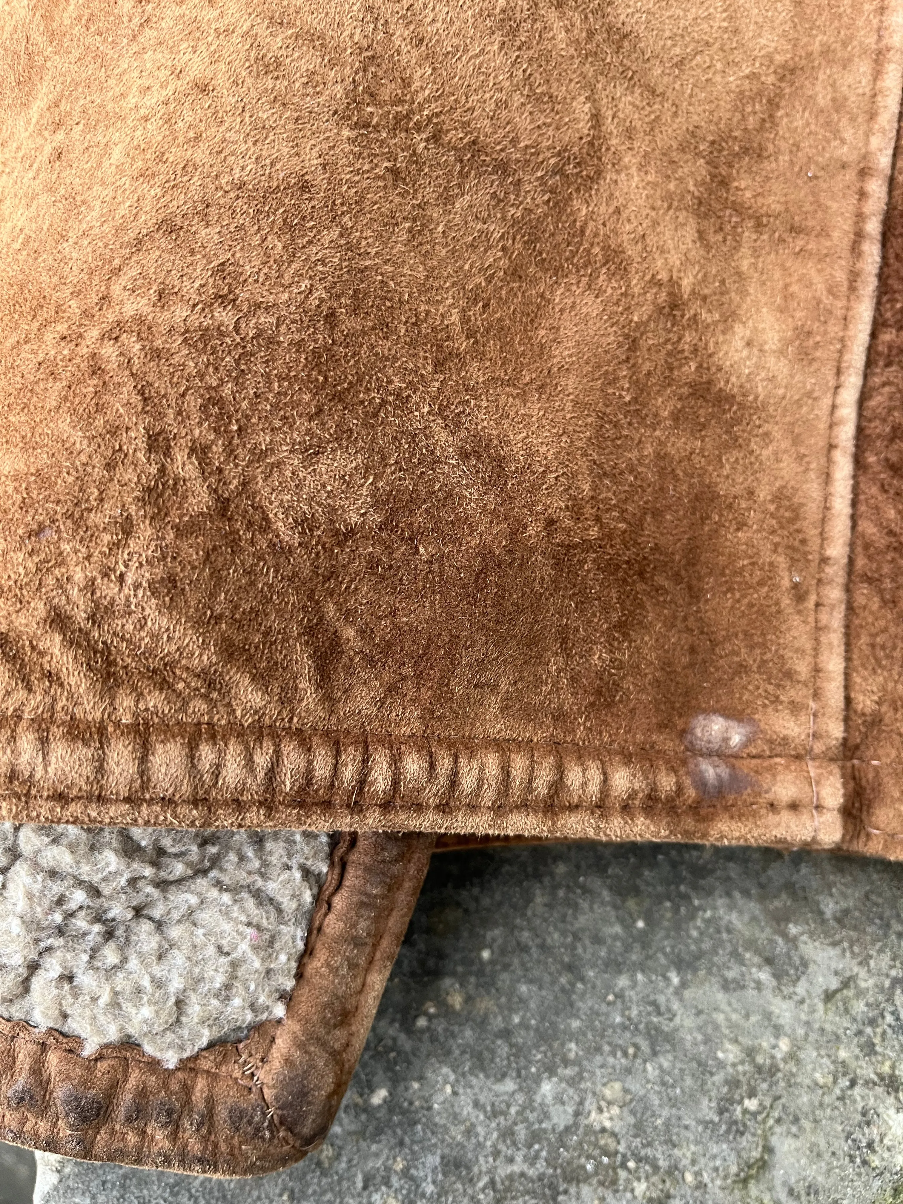 shearling coat size 8 UK