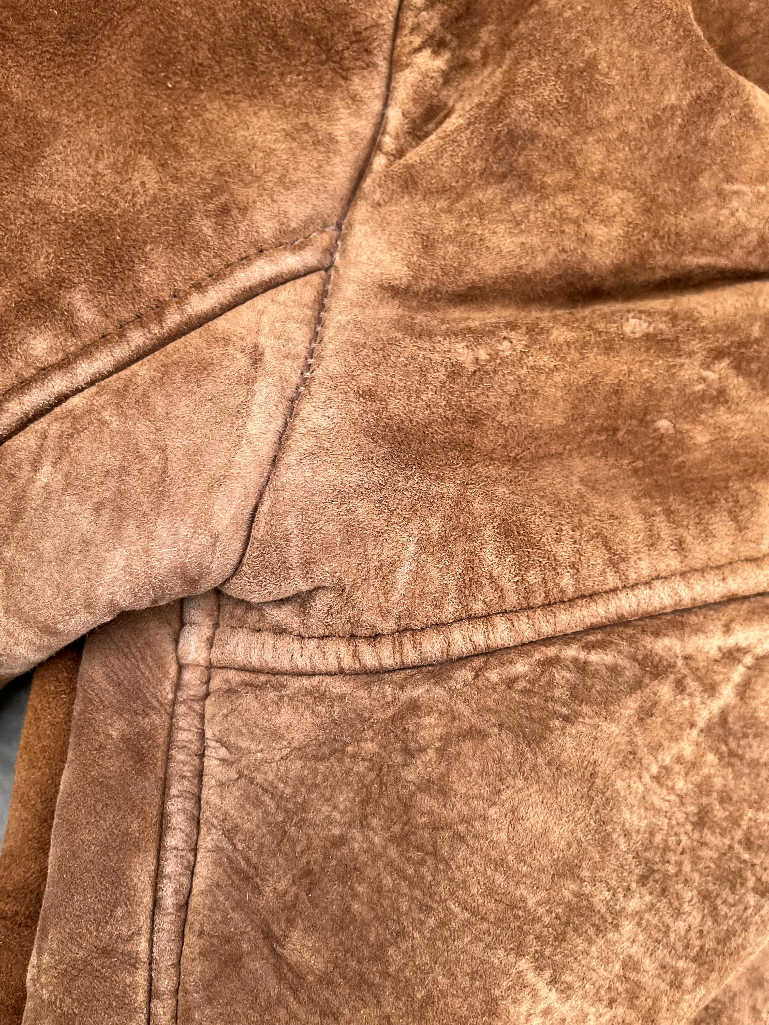 shearling coat size 8 UK