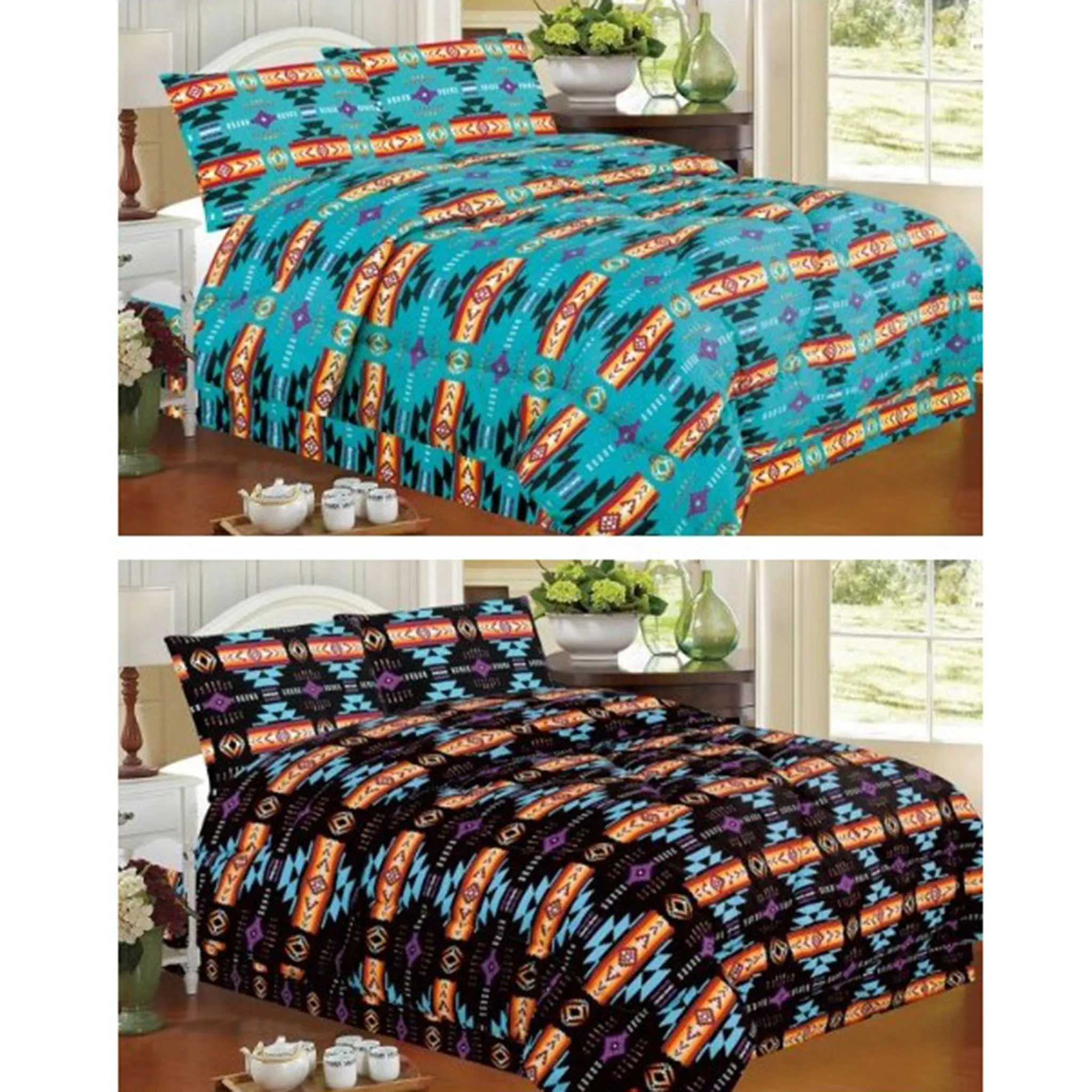 Shiloh King Aztec Comforter Set