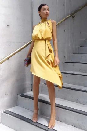 Mustard Yellow Midi Dress