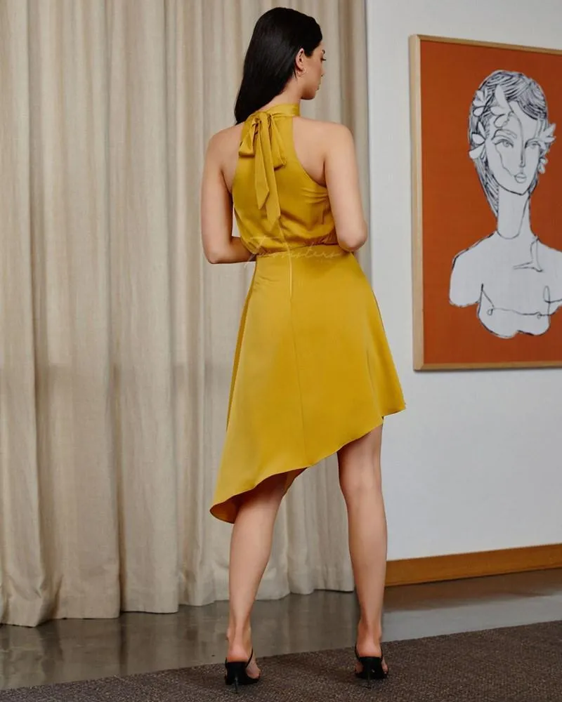 Mustard Yellow Midi Dress