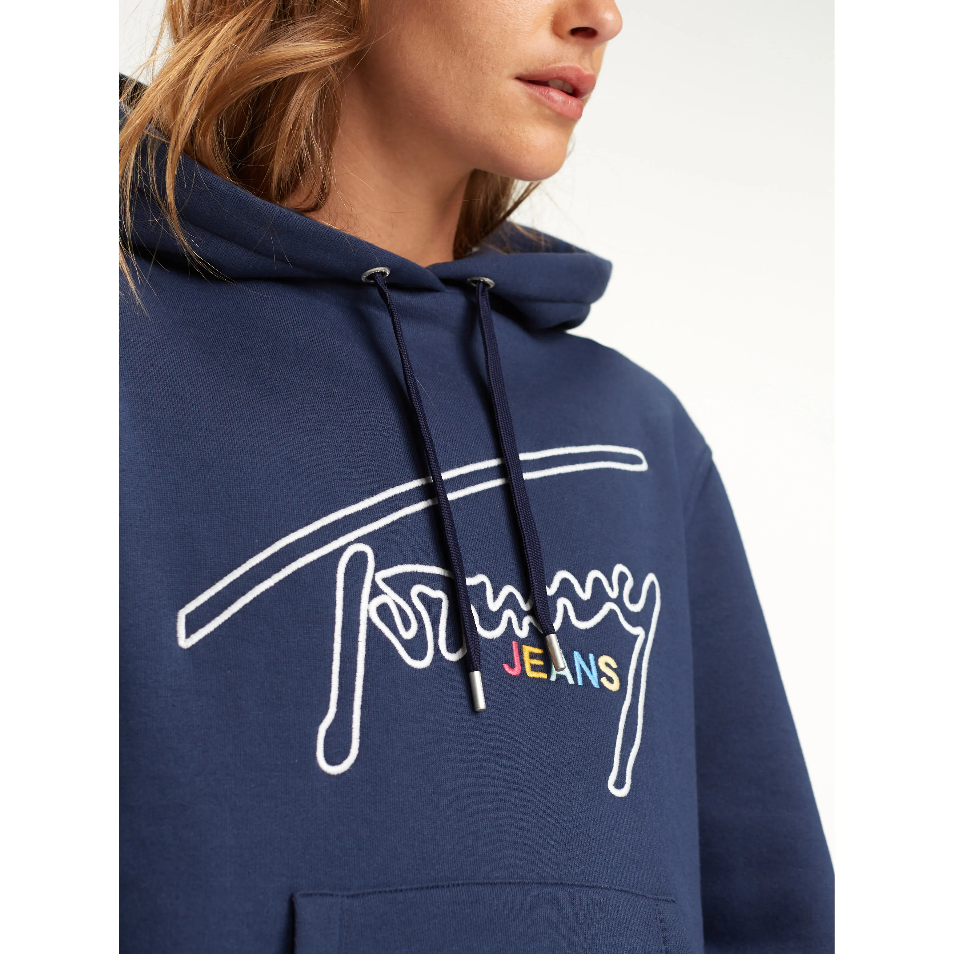 Signature Logo Fleece Hoodie | Jumpers | Tommy Hilfiger