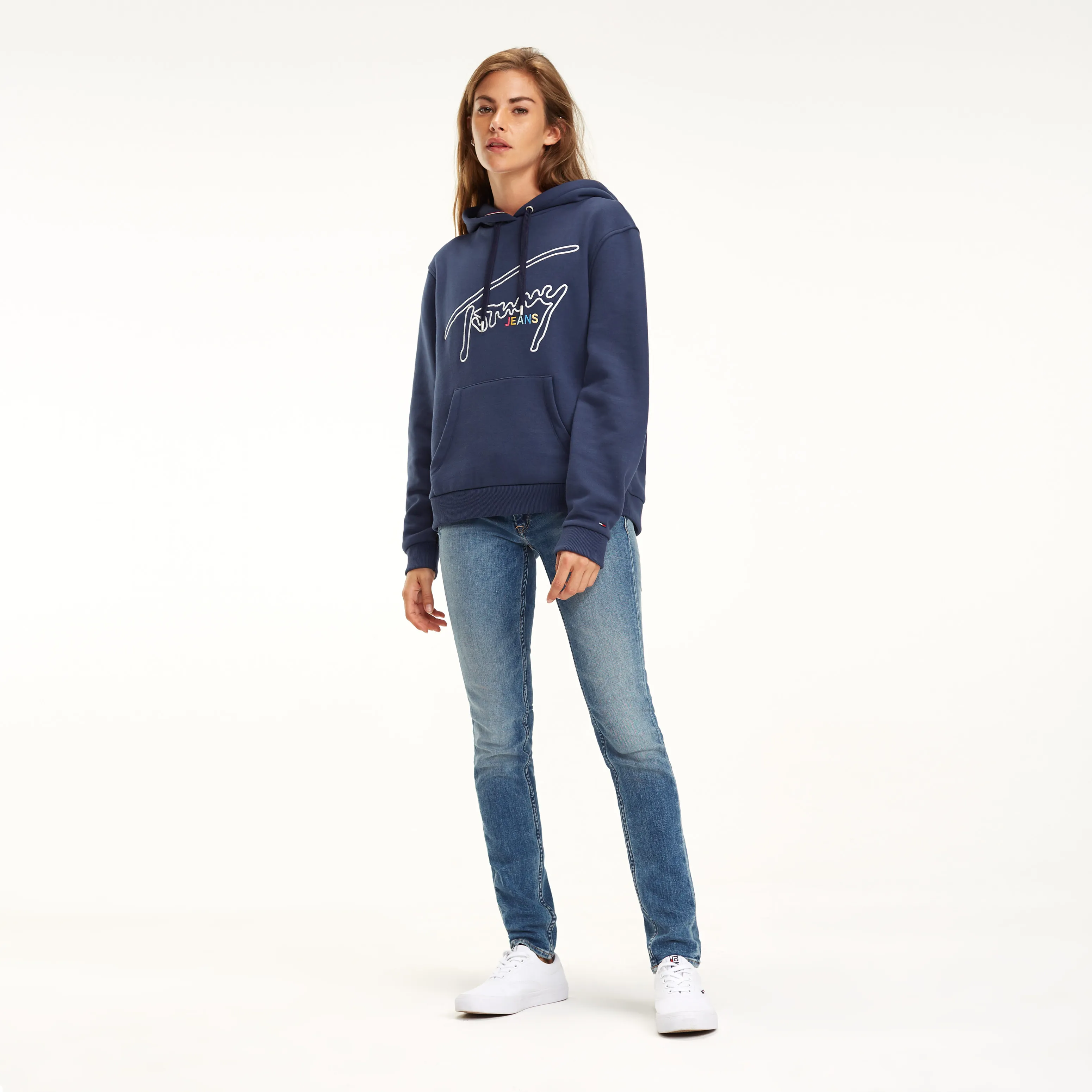 Signature Logo Fleece Hoodie | Jumpers | Tommy Hilfiger