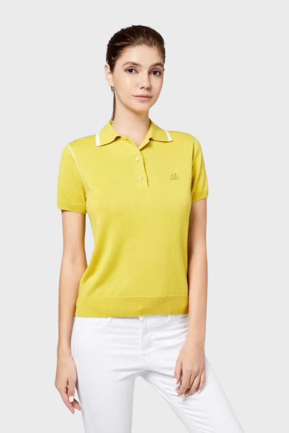 Silk Cashmere Polo T-Shirt