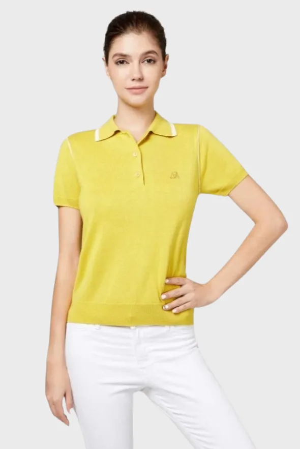 Silk Cashmere Polo T-Shirt