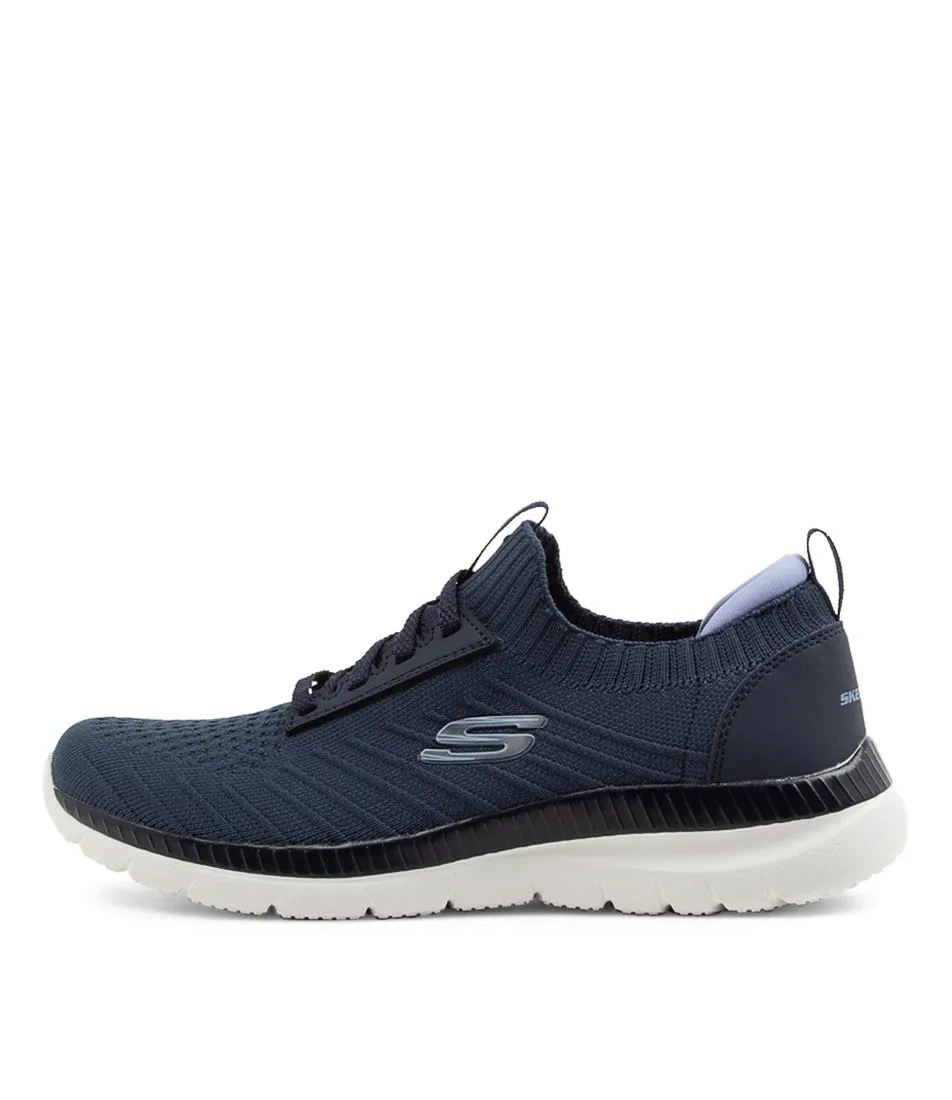 SKECHERS Bountiful Navy Knit Sneakers