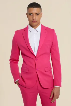 Skinny Single Breasted Suit Jacket