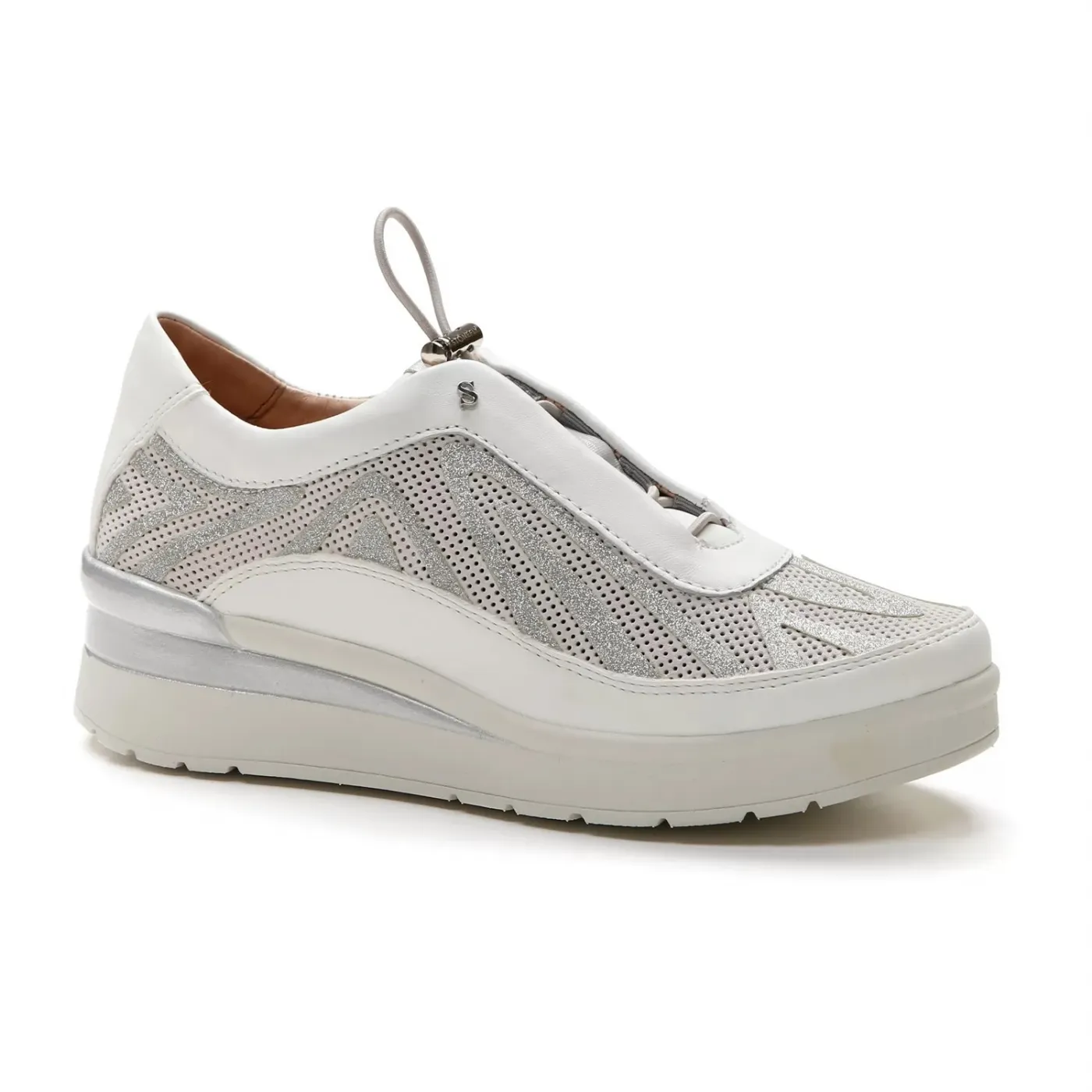 Cream Velour/S.Nappa 218972 V48 Sneakers