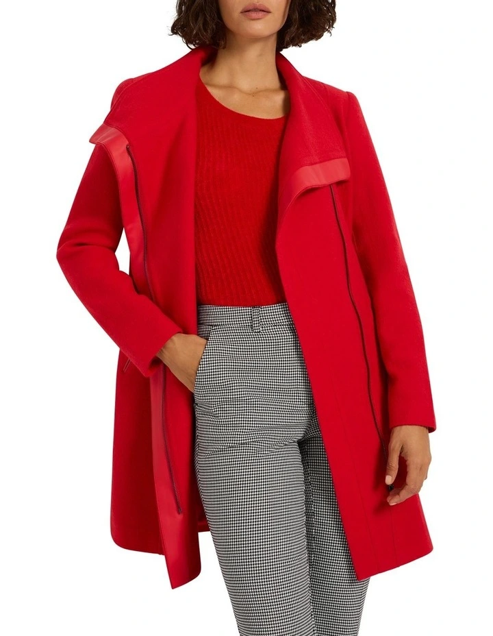 Bad Blood Sophie Felted Wool Coat