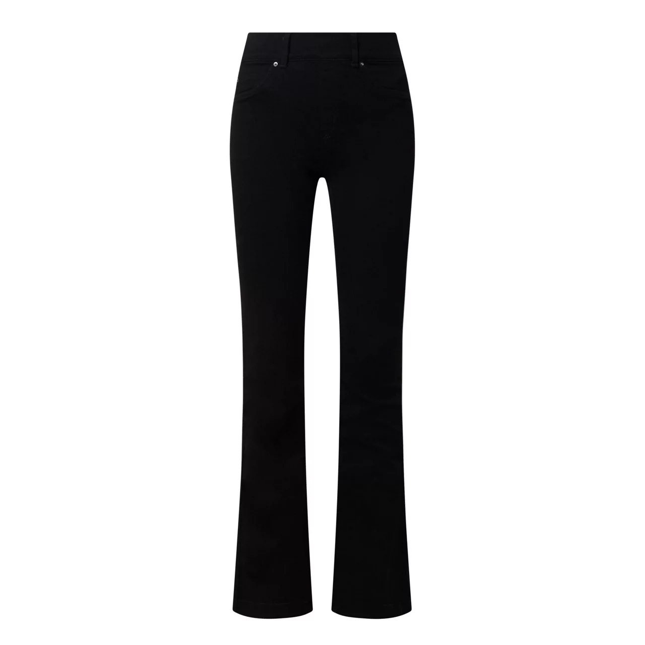 SPANX Mid-Rise Flared Jeans - Black