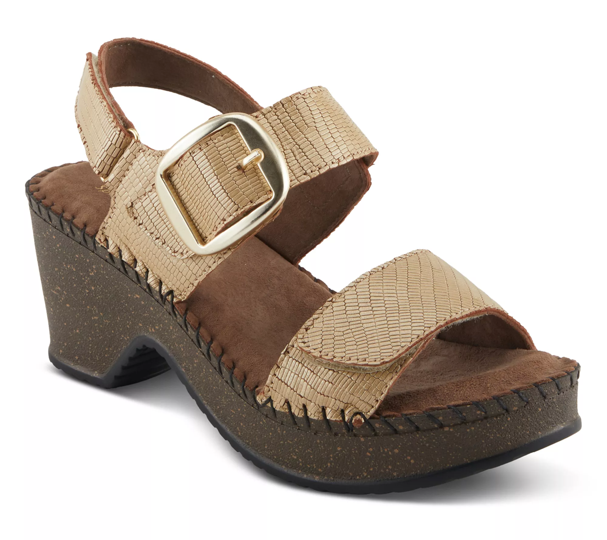 Spring Step Demi-Wedge Sandals - Chenda