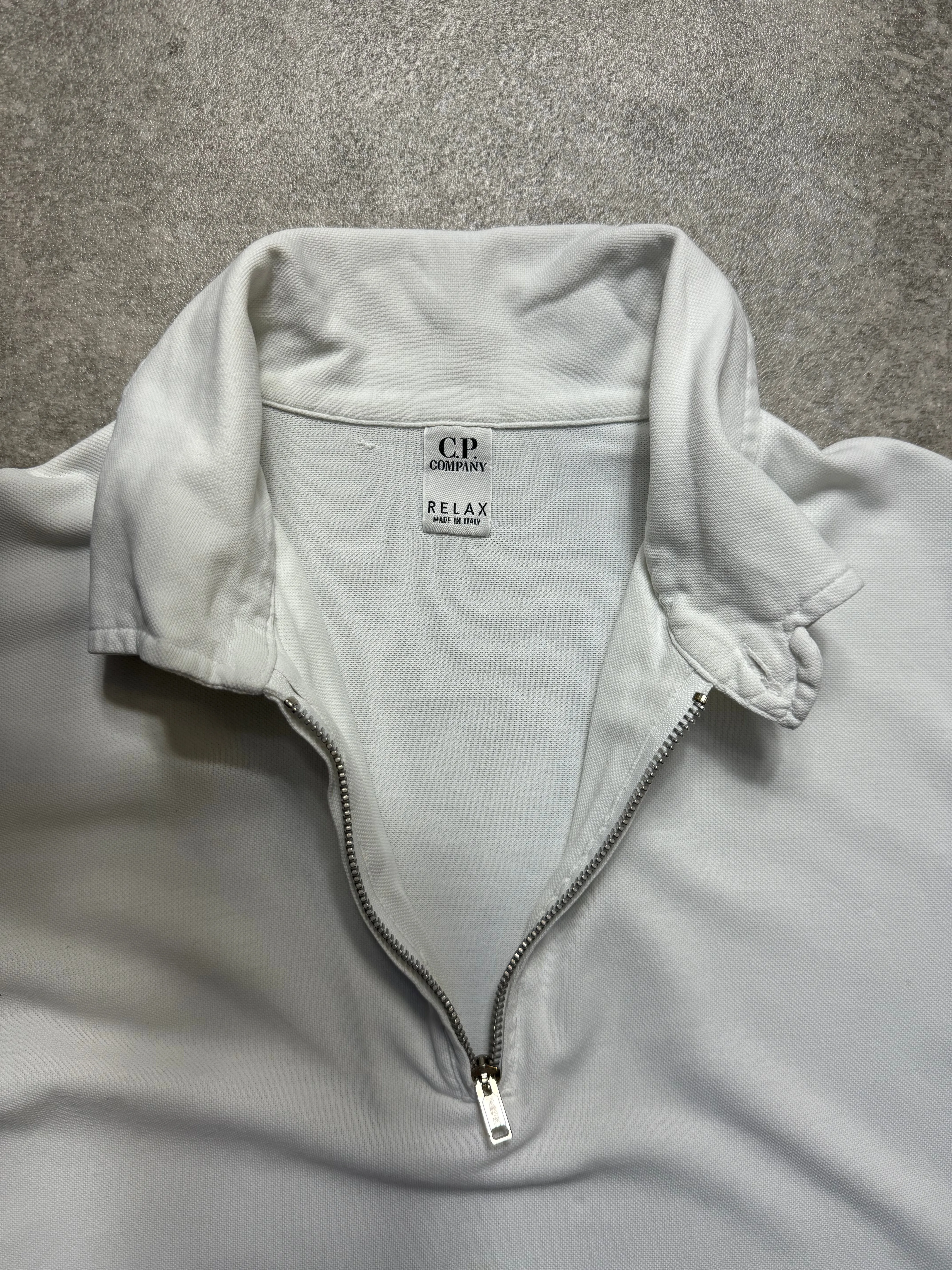 S/S2000 C.P. Compayn Quarter-Zip Long Sleeve Polo Shirt