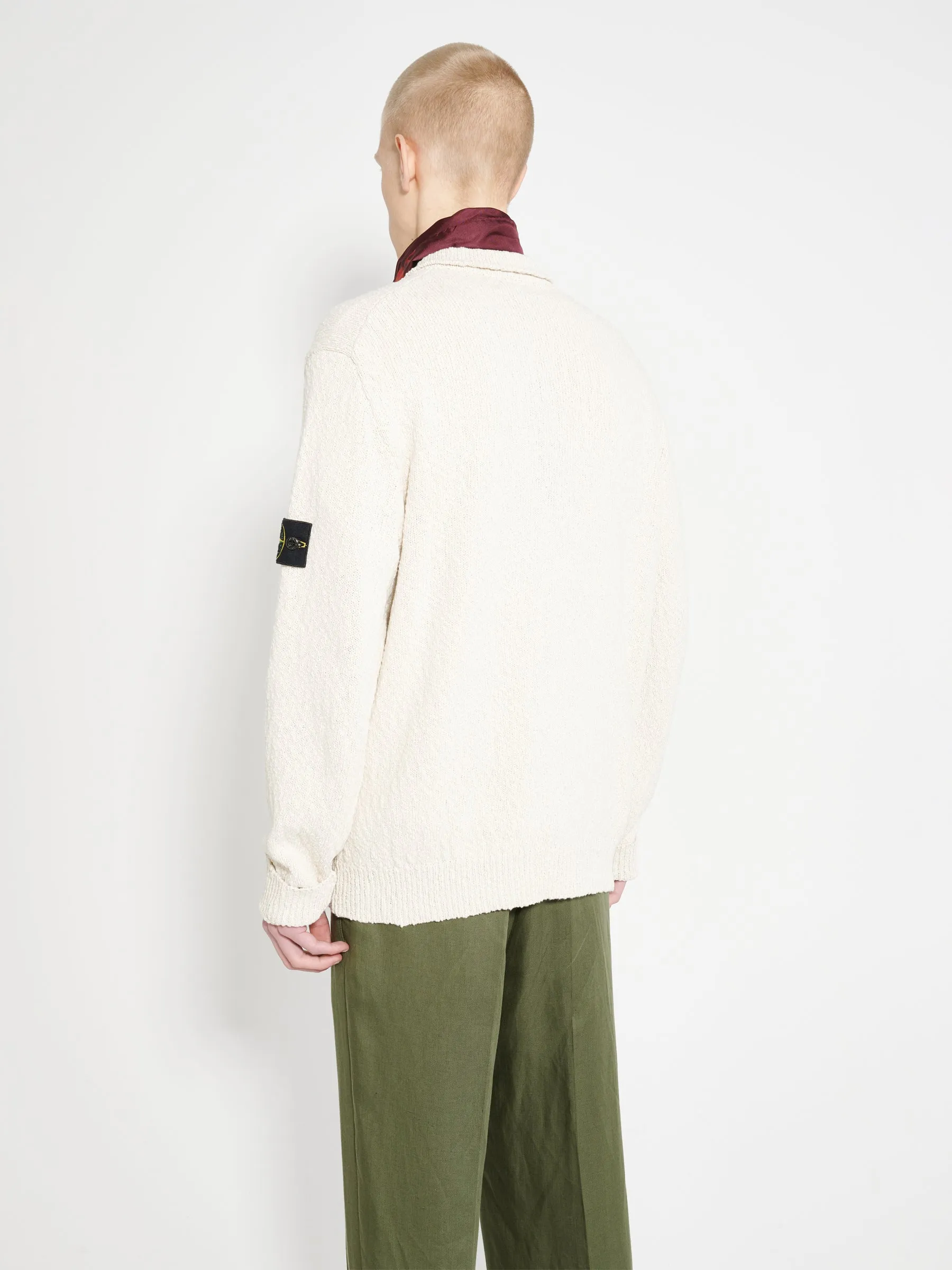 Stone Island Half Zip Knit Natural Beige