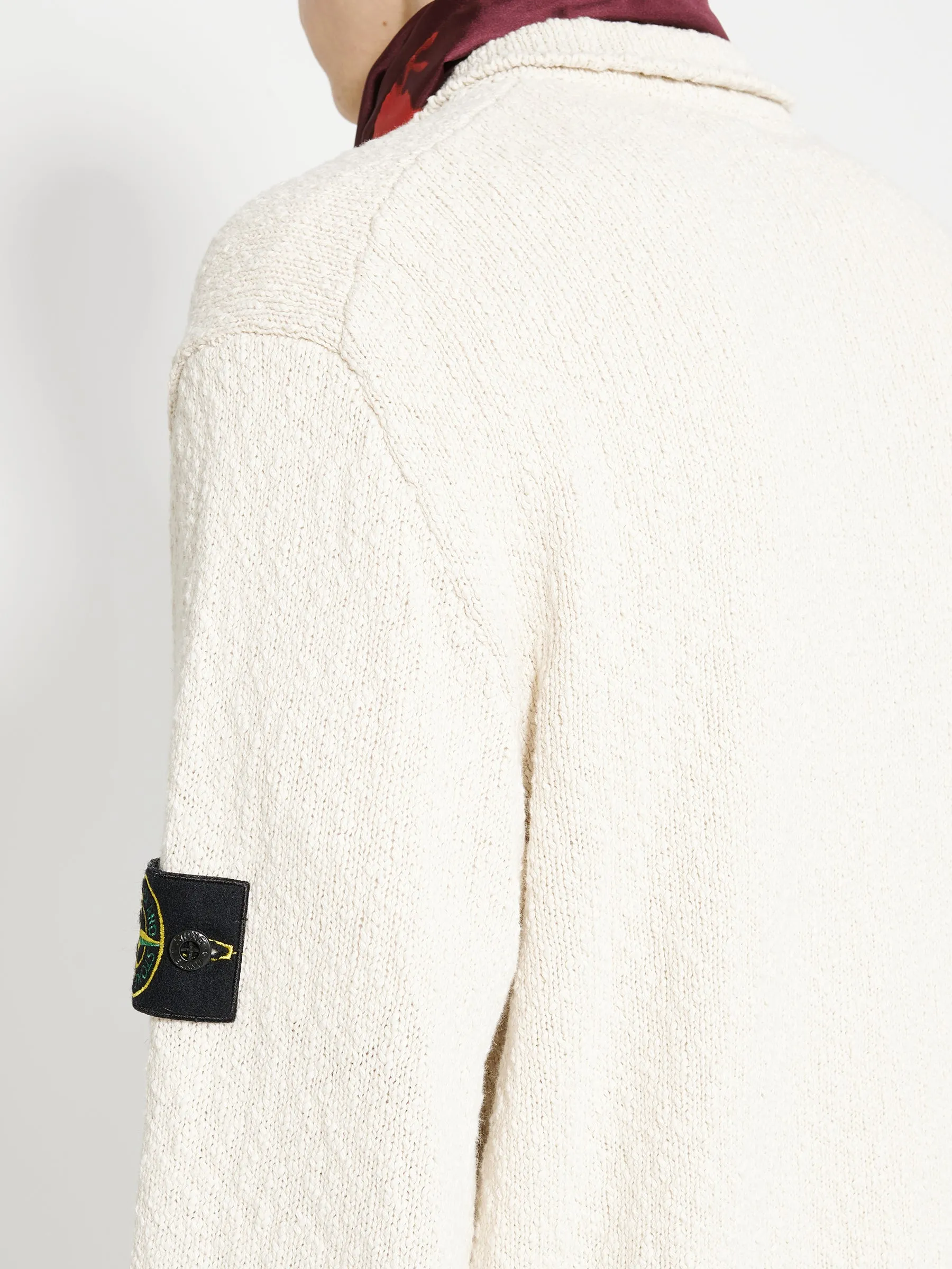 Stone Island Half Zip Knit Natural Beige